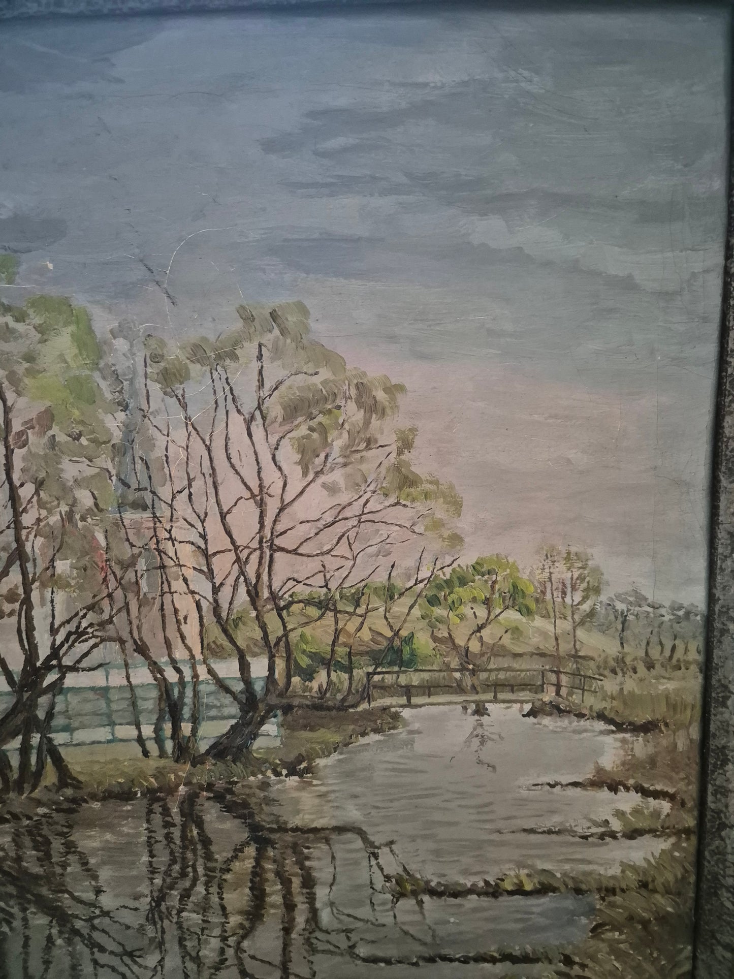 Aquarellmalerei (XX) Landschaft Stadtpark Moorlandschaft Fluss