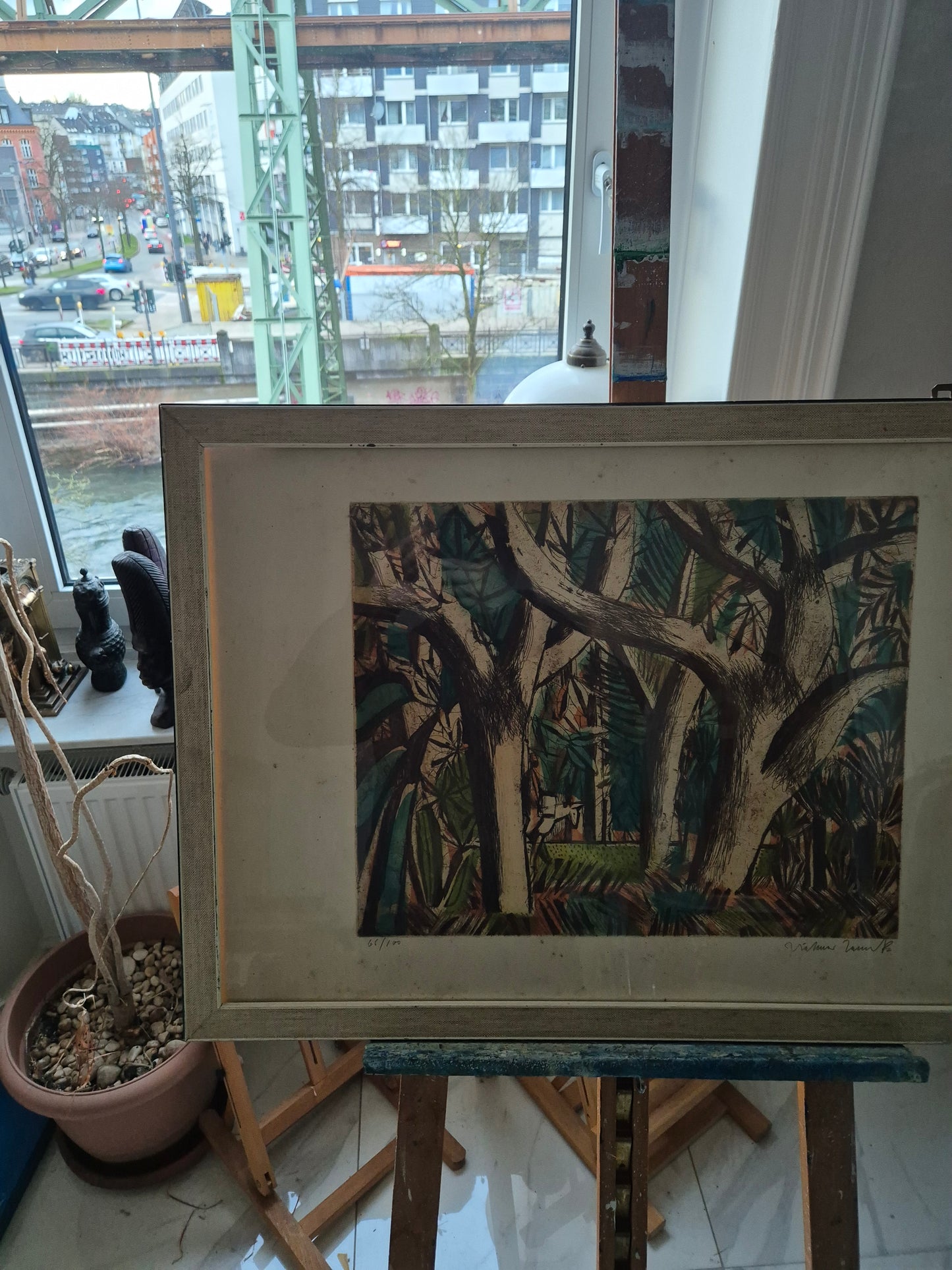 Albert Janesch (1889-1973) Farblithographie Handsigniert und Nummeriert