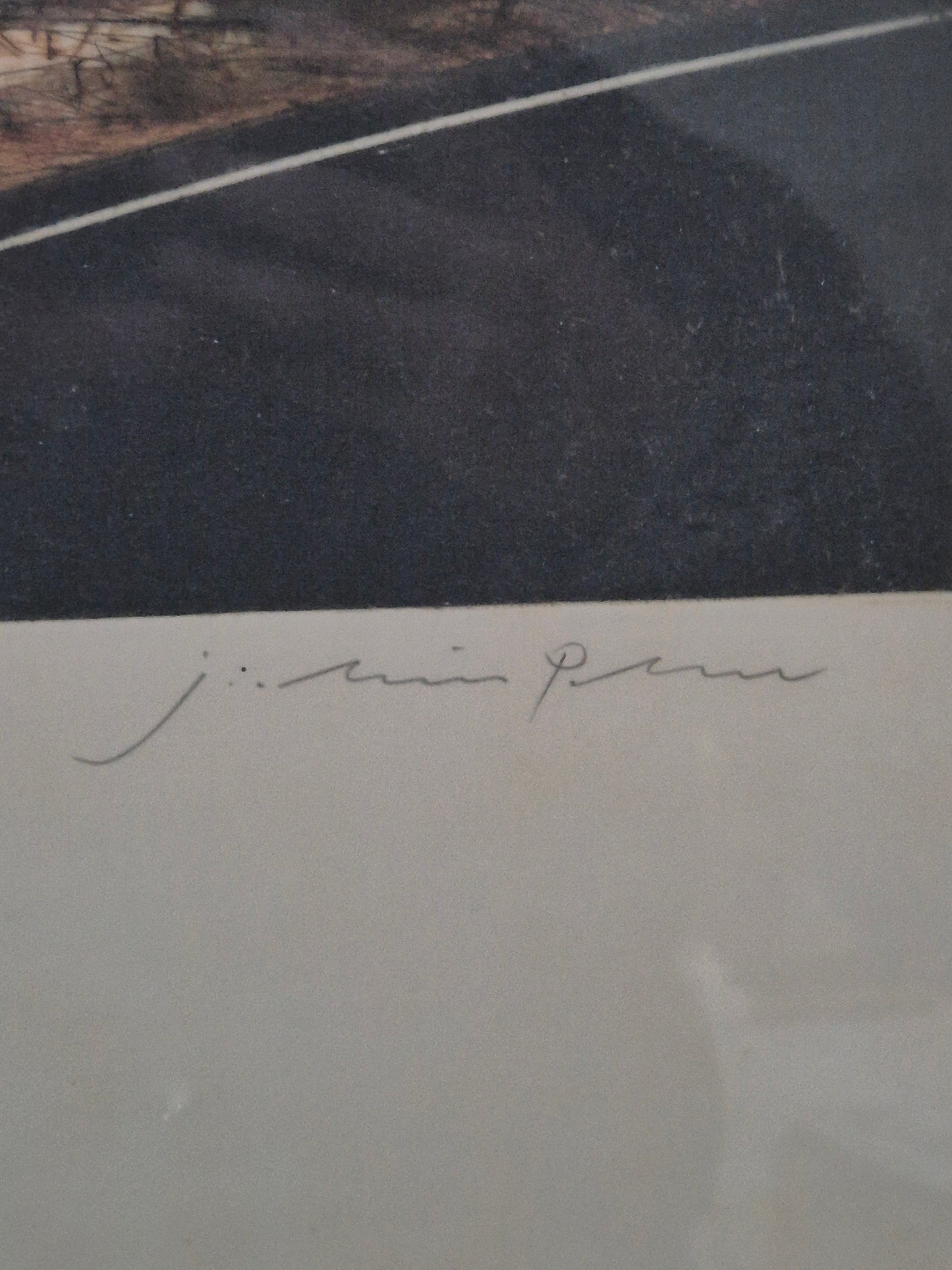 Handsignierte Nummerierte Farblithographie 17/100 Fenster Reflektion