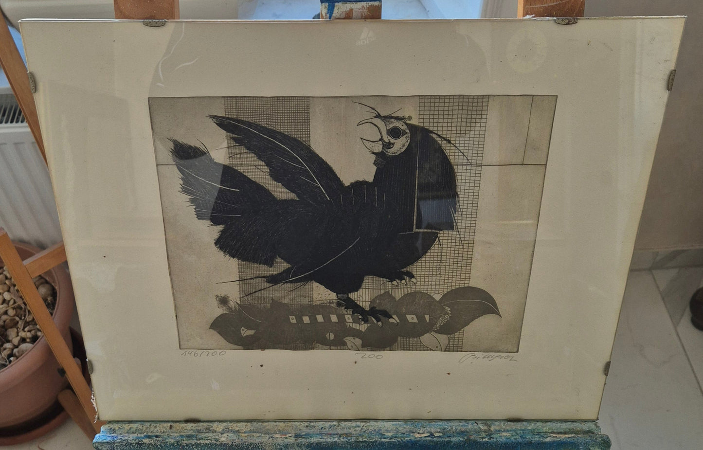 Karl Bianga (1930-2015) Farbradierung Handsigniert und Nummeriert 146/200