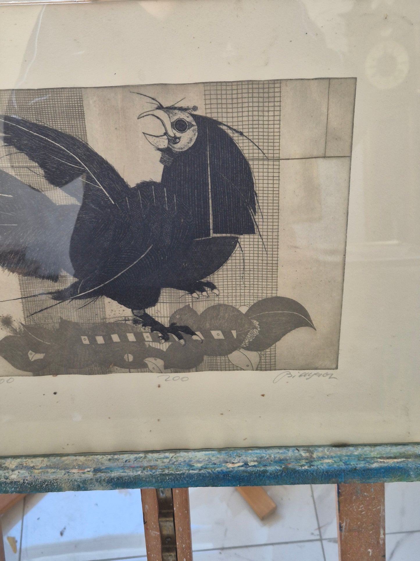 Karl Bianga (1930-2015) Farbradierung Handsigniert und Nummeriert 146/200