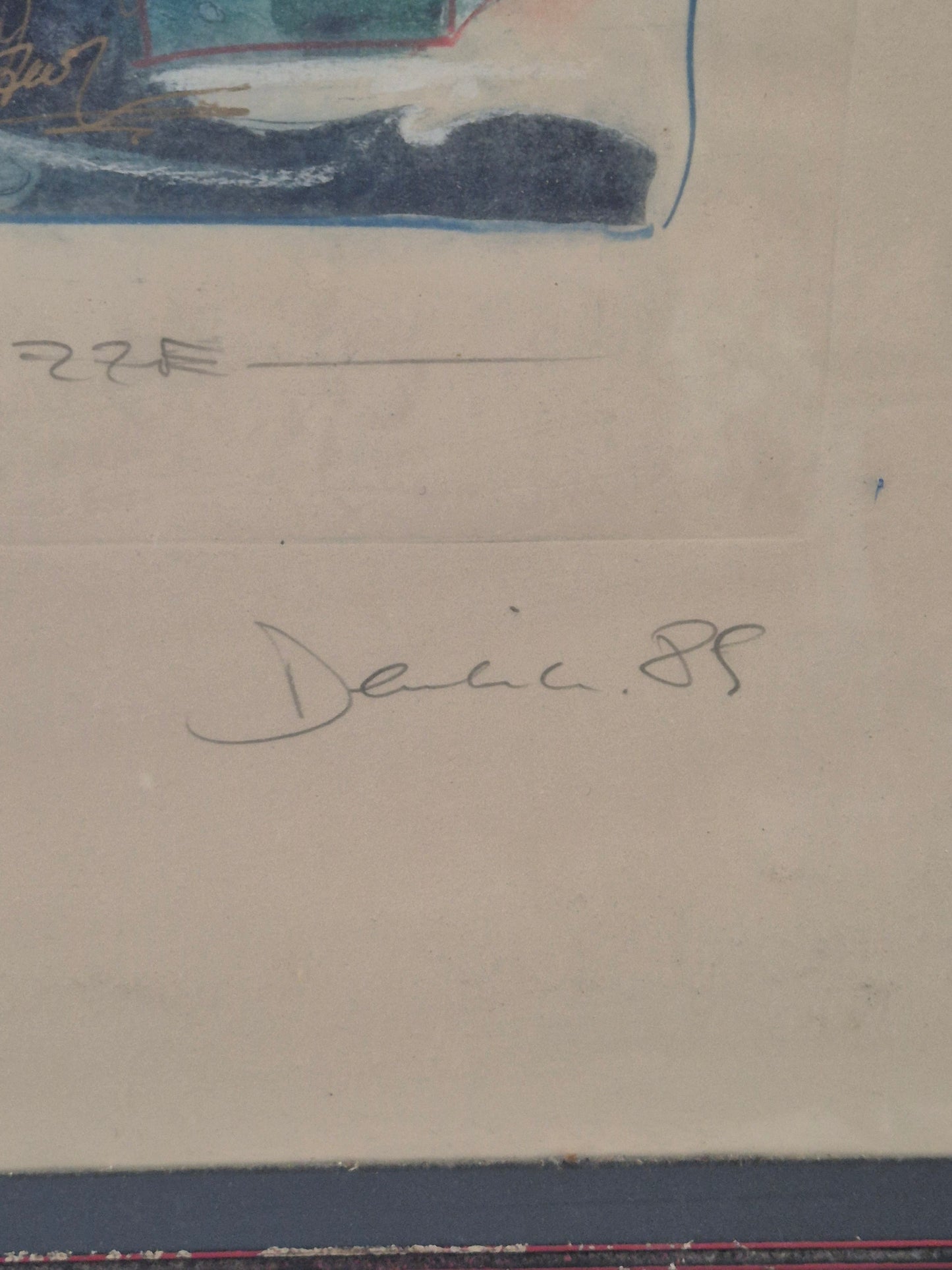 Edmond Dembinski (1951-2002) Farblithographie Traumskizze Nummeriert 1/100