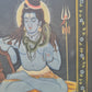Buddhistische Indische Malerei Darstellung des Hindu Gottes 69x49cm