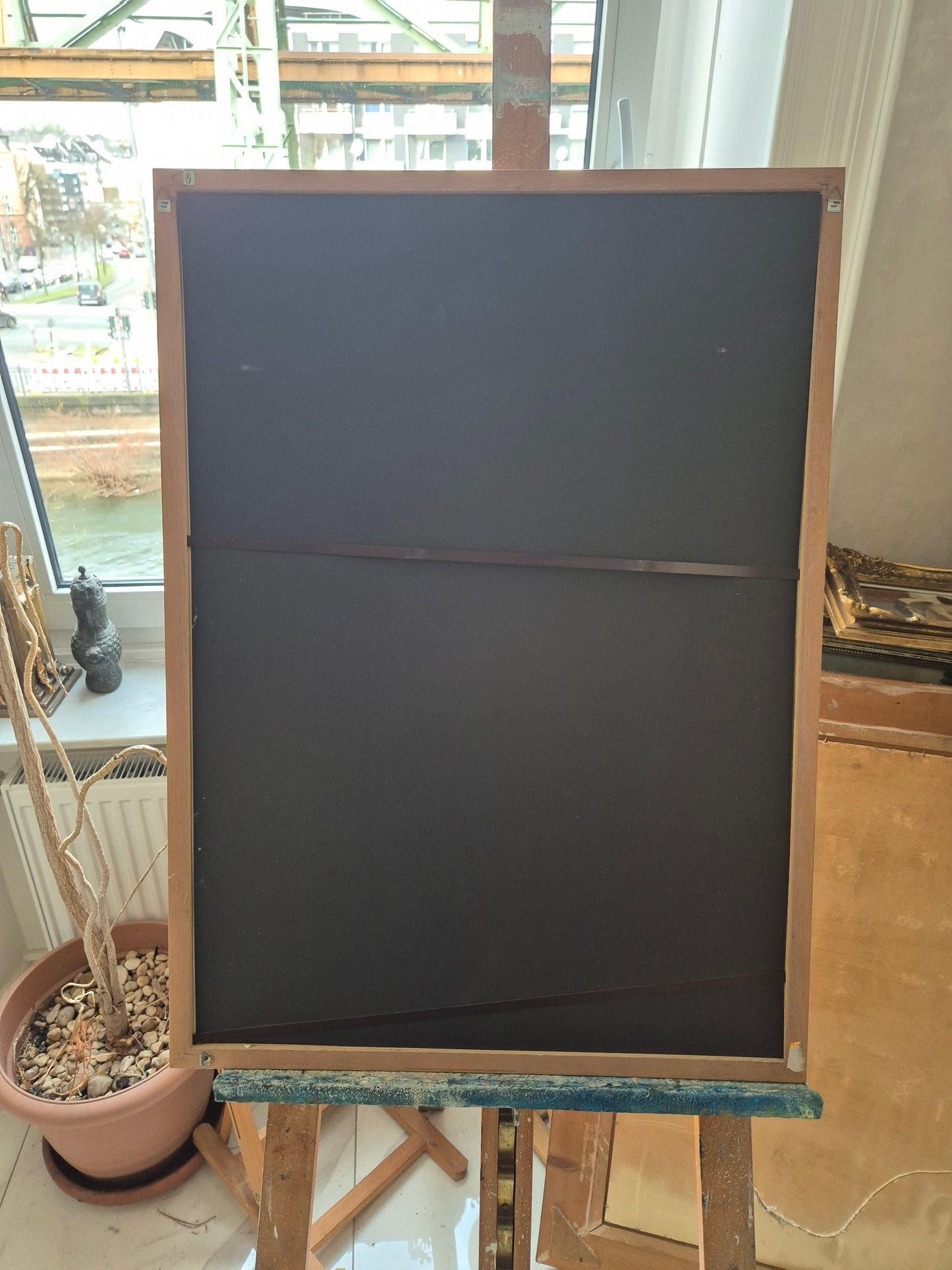 Buddhistische Indische Malerei Darstellung des Hindu Gottes 69x49cm