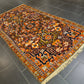 Perserteppich Orientteppich Handgeknüpfter Teppich Heris antik 210x116cm