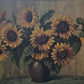 Ölgemälde Handsigniert Blumenstillleben Sonnenblumen 70x90cm