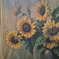 Ölgemälde Handsigniert Blumenstillleben Sonnenblumen 70x90cm