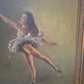 Ölgemälde Ballerina im Rampenlicht Roel Dozeman (XX) Handsigniert