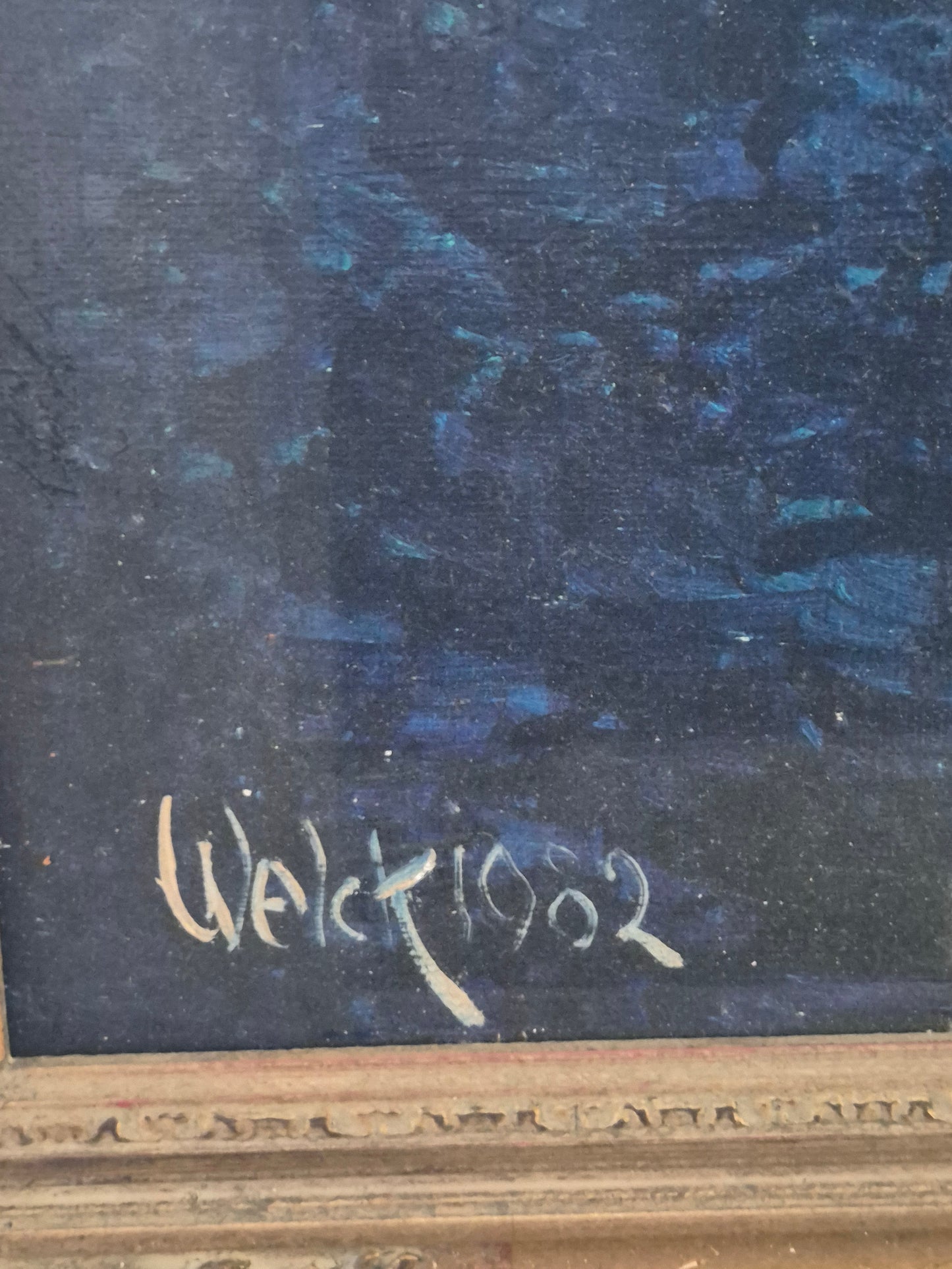 Ölgemälde Weiße Rosen nach Vincent van Gogh von Welck (1982)