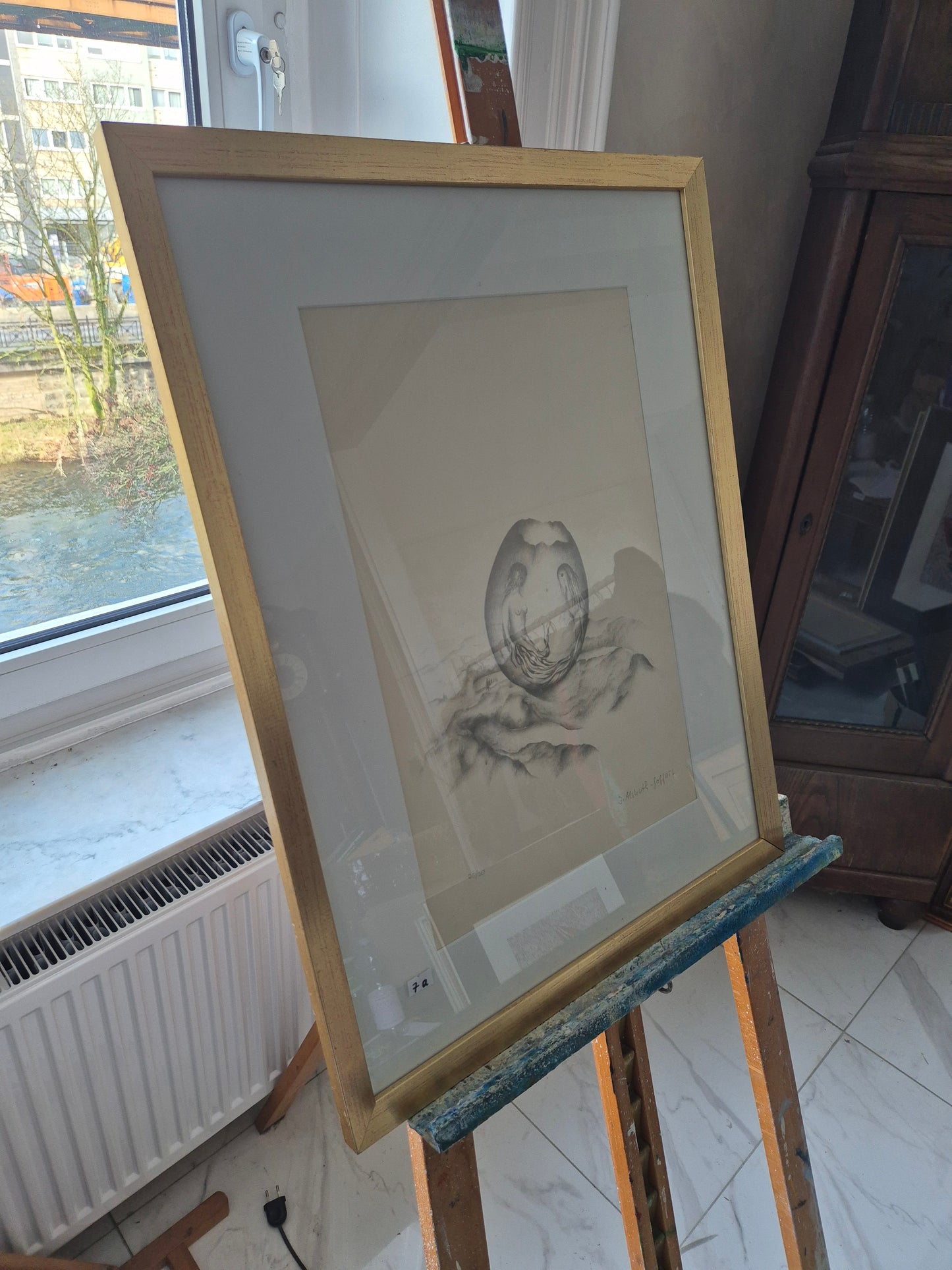 Lithographie Surrealismus Handsigniert und Nummeriert 20/30
