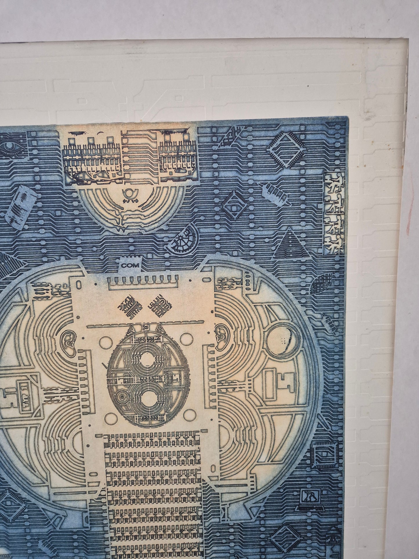 Farbradierung Modellabbildung Handsigniert und Nummeriert R. Franke (1994)