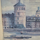 Düsseldorfer Schule (XX) Aquarellmalerei Alter Schlossturm Düsseldorf