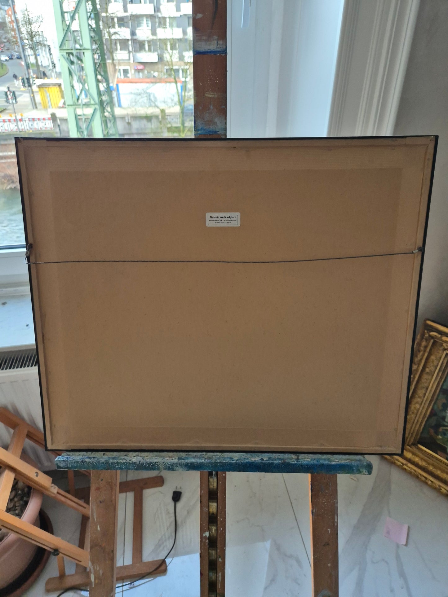 Düsseldorfer Schule (XX) Aquarellmalerei Alter Schlossturm Düsseldorf