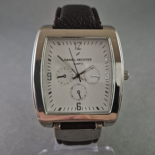 Stilvolle Daniel Hechter Herrenarmbanduhr – Elegantes rechteckiges Design