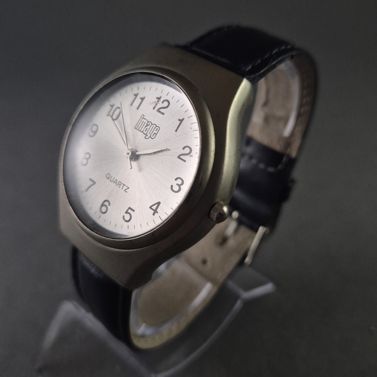 Schlichte Image Herrenarmbanduhr – Elegantes Design mit Lederarmband