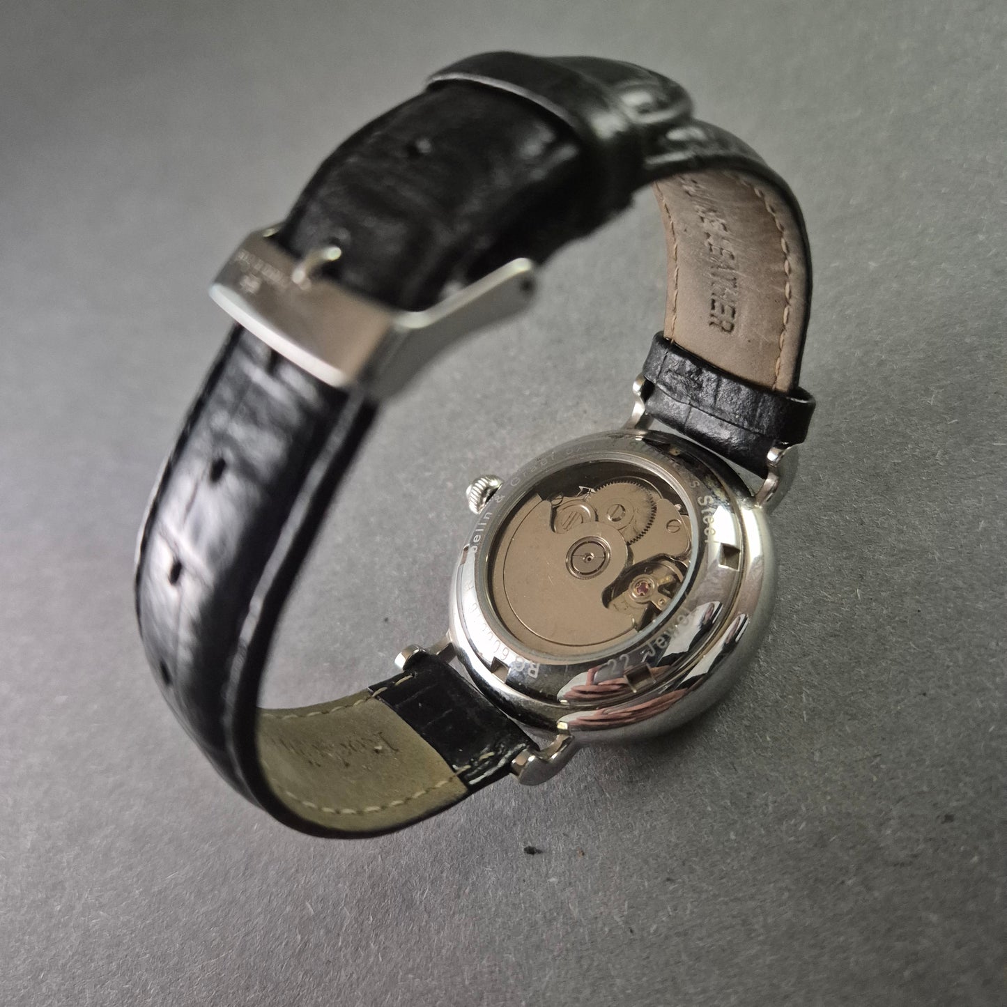 Elegante Roebelin & Graef Automatik Herrenuhr – Mondphase & Datumsanzeige