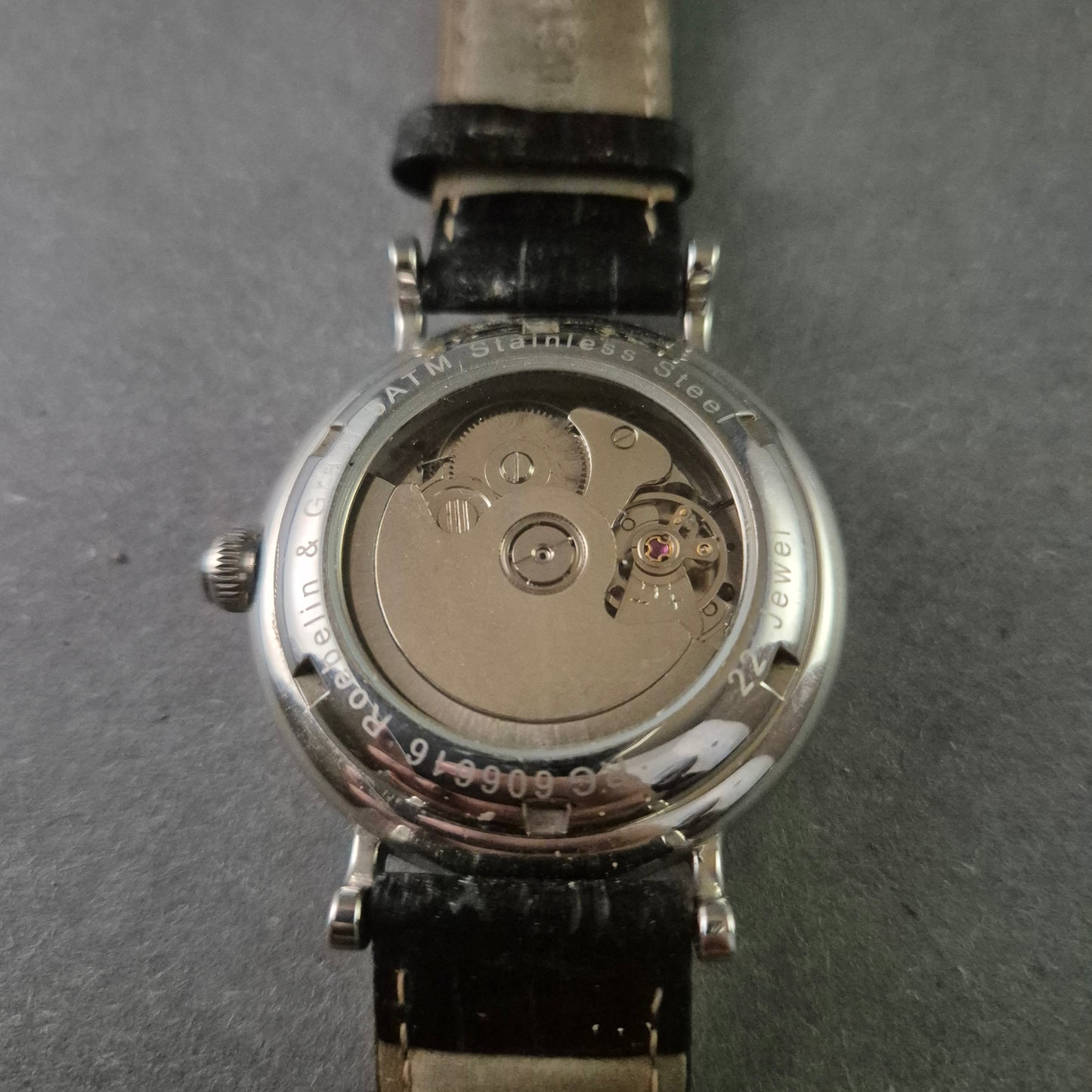 Elegante Roebelin & Graef Automatik Herrenuhr – Mondphase & Datumsanzeige