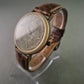 Vintage Fossil Herrenarmbanduhr – Azteken-Design mit Lederarmband