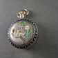 Antike Silberne Taschenuhr – Elegantes Schwan-Design mit Klappdeckel