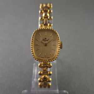 Elegante Royal Damenarmbanduhr – Goldfarbener Vintage-Look