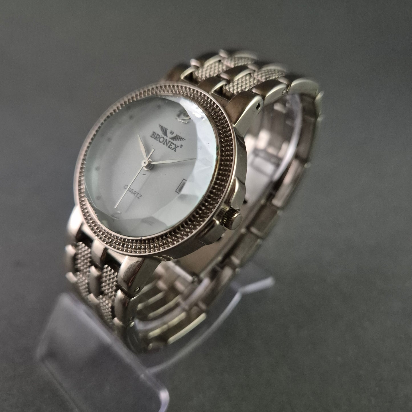 Edle BRONEX Herrenarmbanduhr – Klassisches Design mit Datumsanzeige