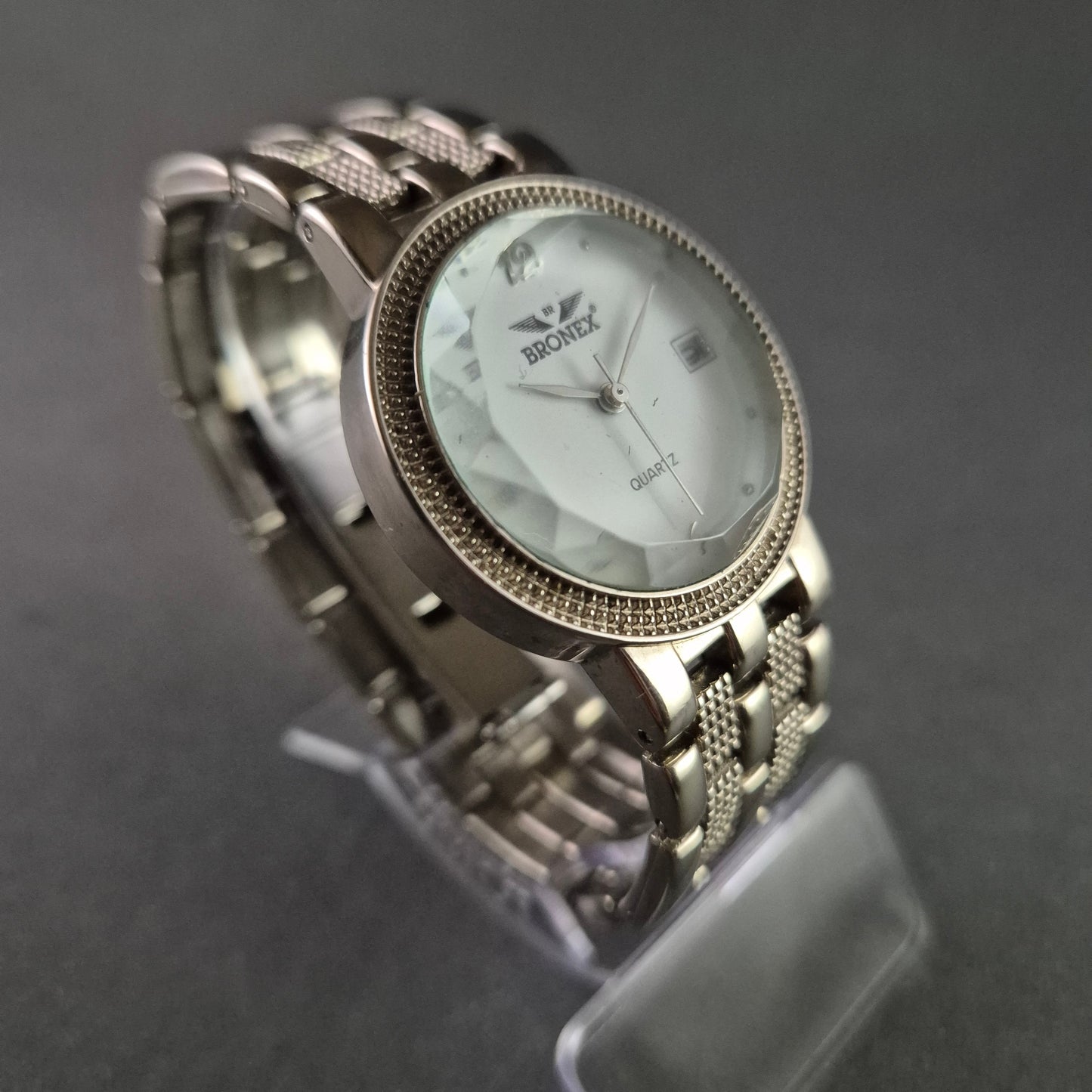 Edle BRONEX Herrenarmbanduhr – Klassisches Design mit Datumsanzeige