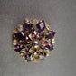 Antike Brosche mit Amethyst und Perle – Historischer Charme