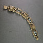 Antikes Goldarmband mit blauen Steinen – Elegantes Jugendstil-Design