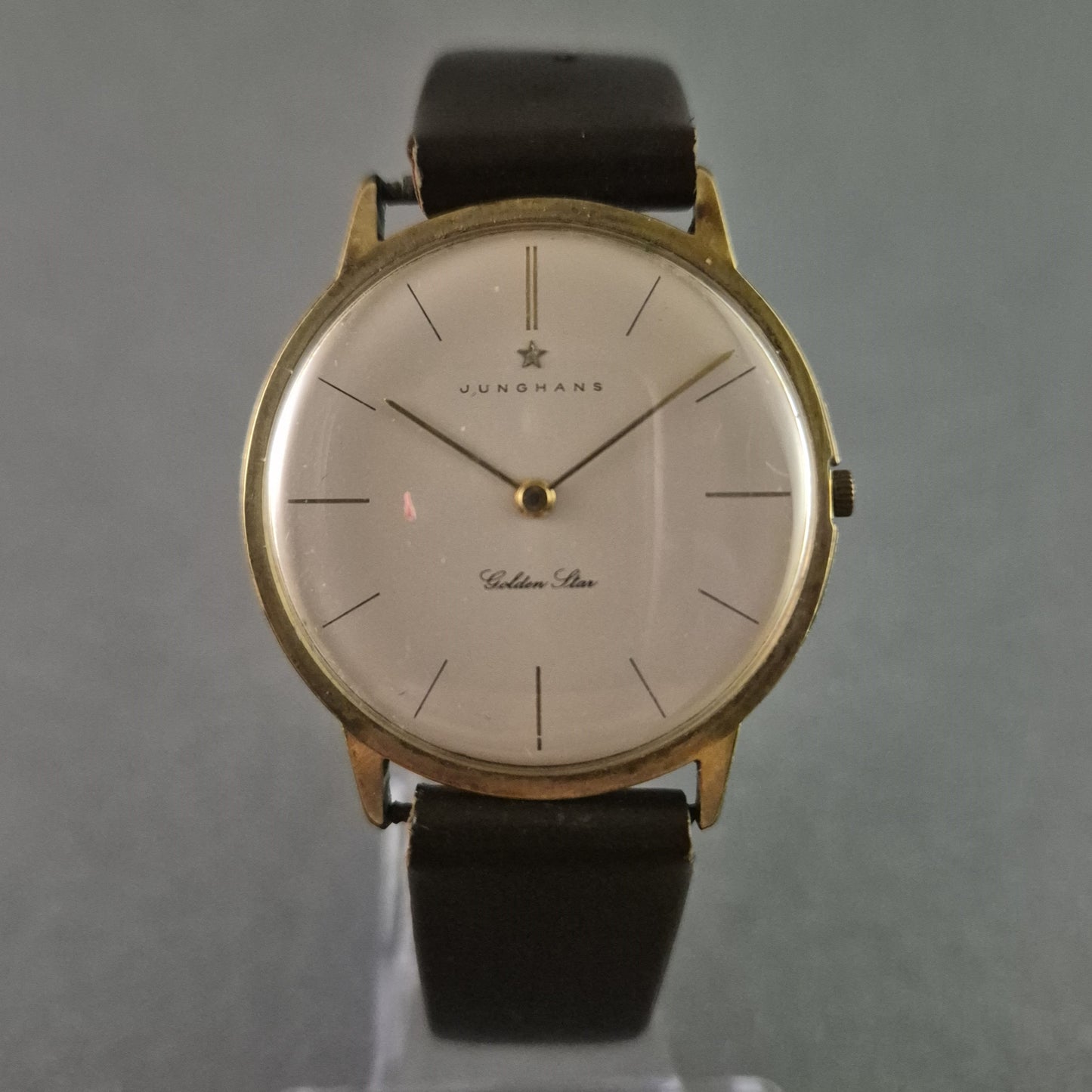 Vintage Junghans Golden Star Herrenarmbanduhr – Klassische Eleganz