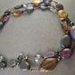 Vintage-Statement-Kette mit Glas- und Metallperlen – Elegante Erdtöne & Violett