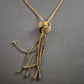 Vintage Goldfarbene Knoten-Halskette – Eleganter Retro-Stil