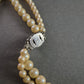 Elegante Vintage-Perlenkette – Zweireihiges Design mit 835er Silberverschluss