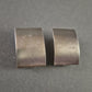 Minimalistische Vintage-Clip-Ohrringe in Silberoptik