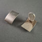 Minimalistische Vintage-Clip-Ohrringe in Silberoptik