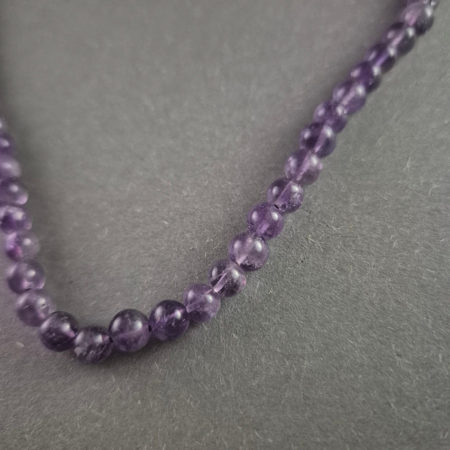 Elegante Amethyst-Kette mit Vintage-Schraubverschluss - ca. 22 g