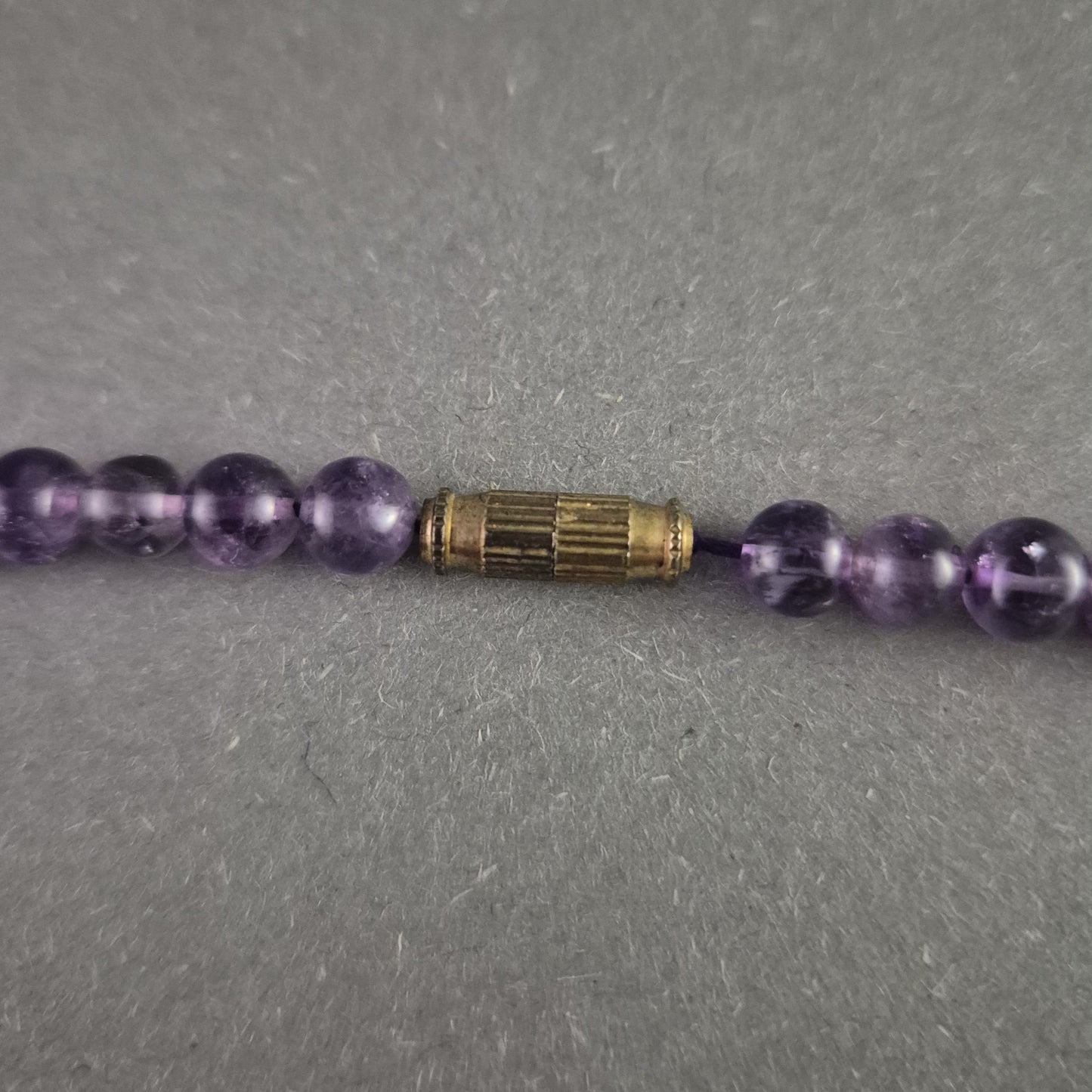 Elegante Amethyst-Kette mit Vintage-Schraubverschluss - ca. 22 g