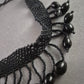 Elegantes handgefertigtes Perlen-Collier in Schwarz – Exklusives Vintage-Design