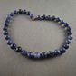 Edle Vintage-Kette mit blauen Natursteinperlen – Stilvolle Eleganz