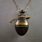 Flakon-Anhänger Halskette Exotisches Schmuckstück goldenen Akzenten