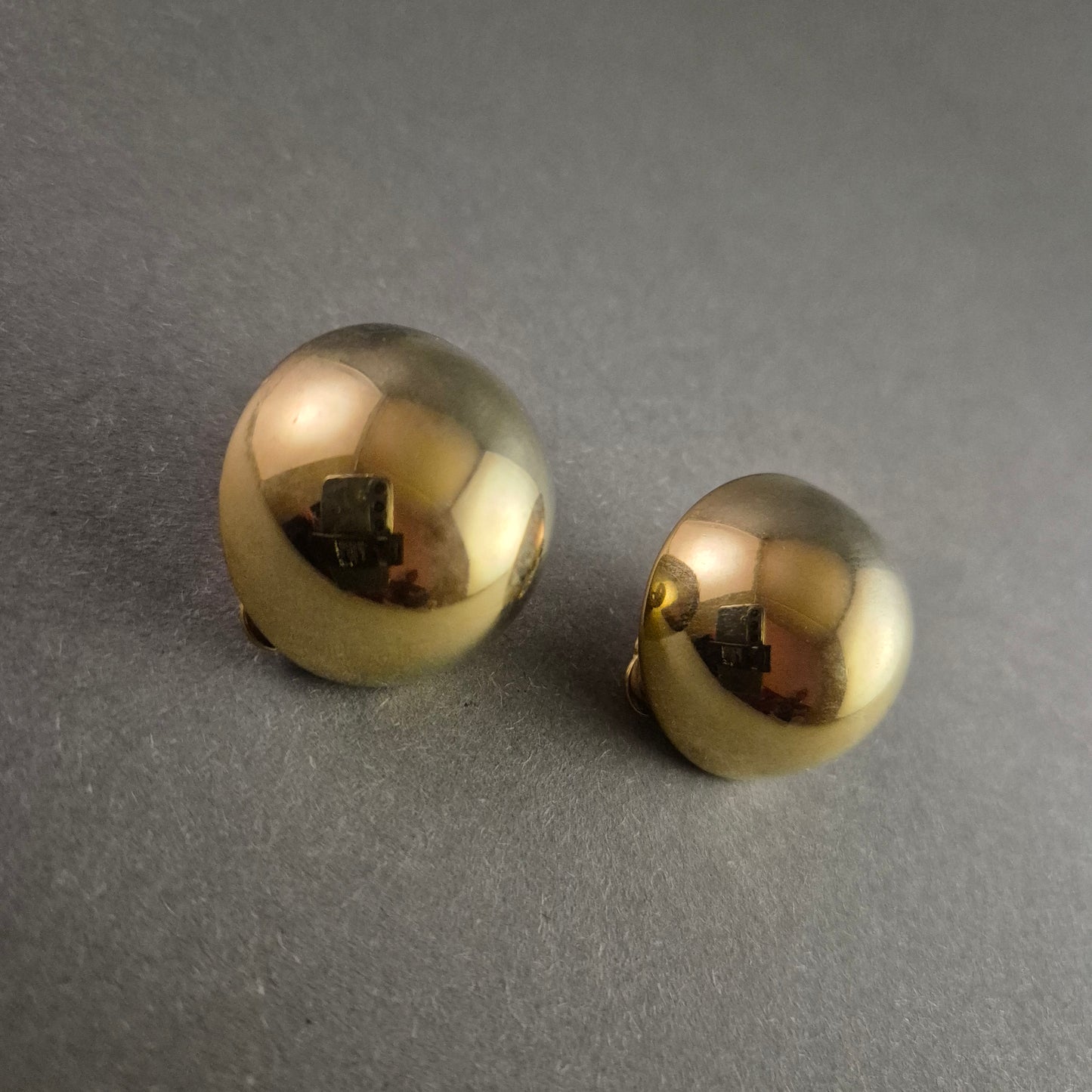 Vintage Kugel-Ohrringe in Goldoptik – Eleganter Retro-Look