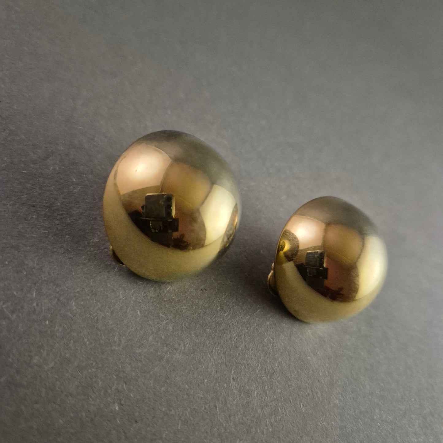 Vintage Kugel-Ohrringe in Goldoptik – Eleganter Retro-Look
