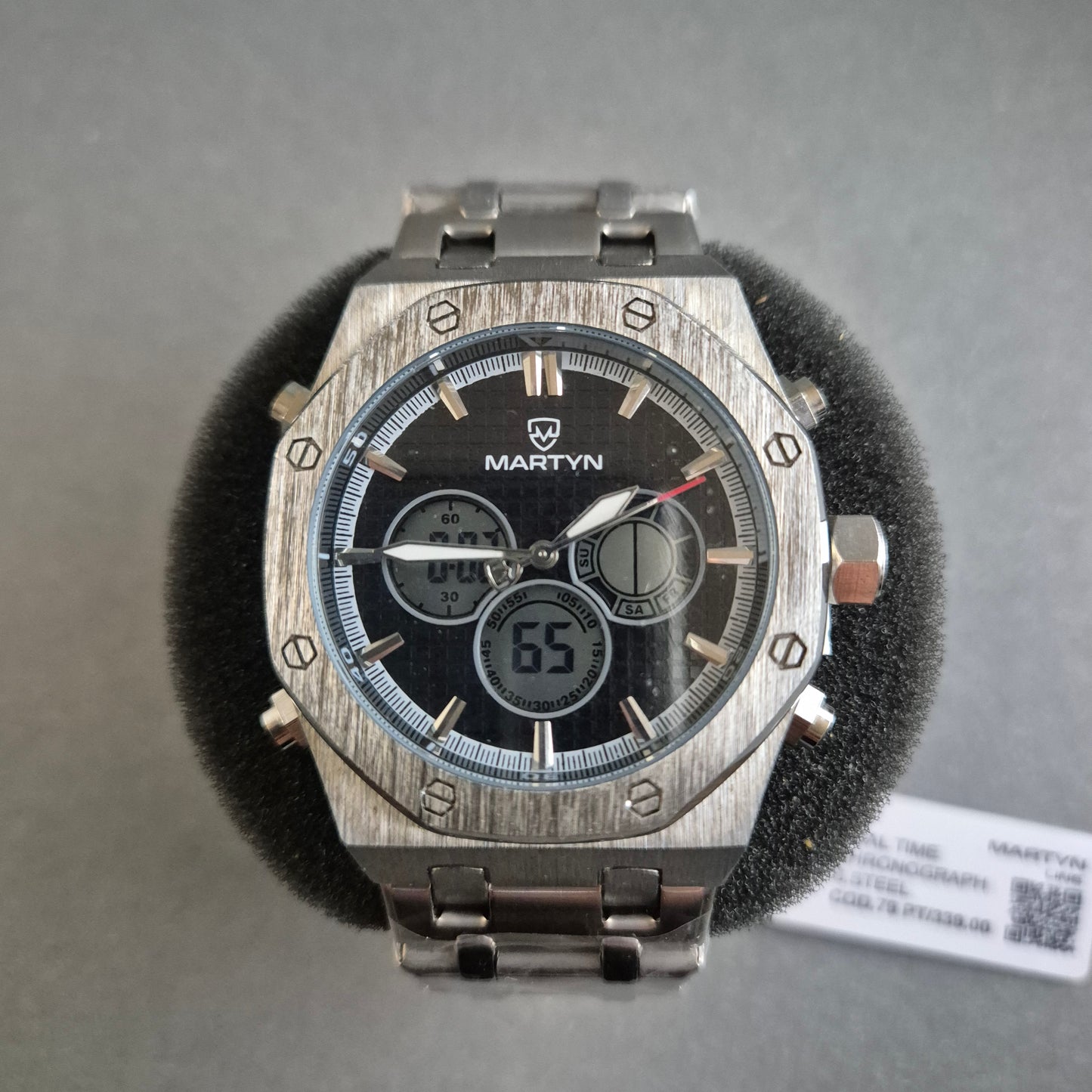 Sportliche Martyn Line Herrenarmbanduhr – Chronograph mit Dual-Time-Funktion