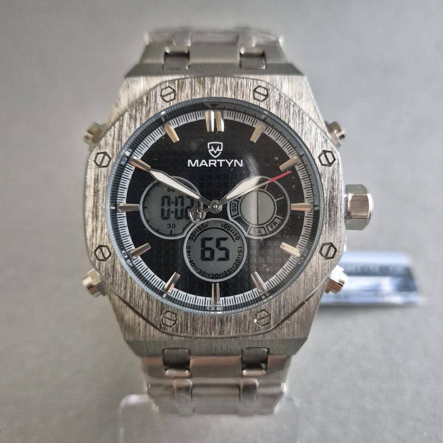 Sportliche Martyn Line Herrenarmbanduhr – Chronograph mit Dual-Time-Funktion