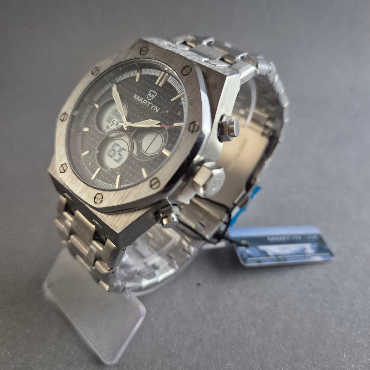 Sportliche Martyn Line Herrenarmbanduhr – Chronograph mit Dual-Time-Funktion