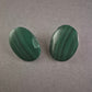 Vintage Malachit-Ohrclips – Elegante grüne Schönheit