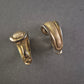 Vergoldete Vintage-Ohrringe mit Clip-Verschluss – Elegante Struktur