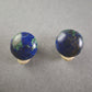 Vintage Azurit-Malachit Ohrclips – Edle Natursteine in zeitlosem Design