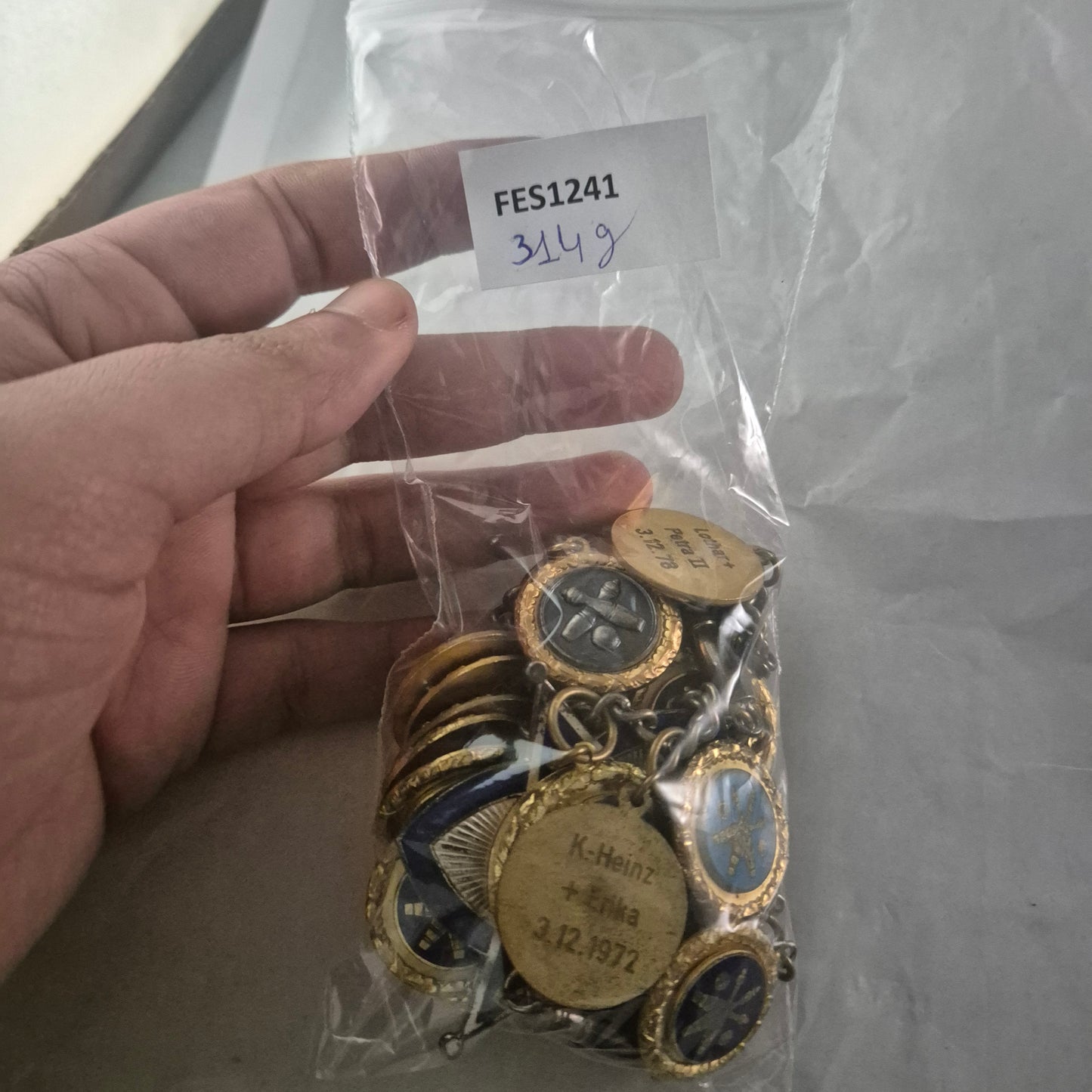 Antike Kegelclub-Kette „Halb & Halb 1967“ – Historisches Sammlerstück