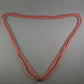 Vintage Rotkorallen-Kette – Zweireihiges Design mit klassischem Verschluss