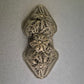 Elegante antike Silberbrosche – Filigranes Design mit Blumenmotiv